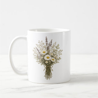 Vintage Wildflower Bouquet Coffee Mug