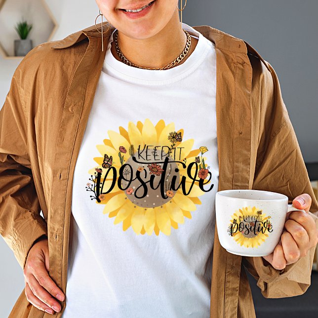 Vintage Wildflower Keep It positive women's  T-Shirt (Creator Uploaded)