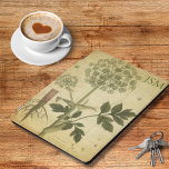 Vintage Wildflower Monogram  iPad Pro Cover<br><div class="desc">Introducing this exquisite personalised iPad cover featuring a timeless vintage botanical drawing in soft,  muted colours. Designed to combine functionality and style,  this cover is the perfect accessory for your iPad,  offering both protection and elegance.</div>