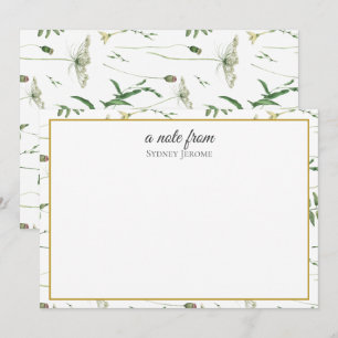 Vintage Wildflower Personalised Card