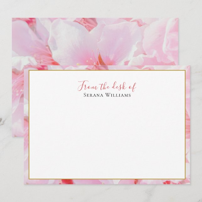 Vintage Wildflower Personalised Card (Front/Back)