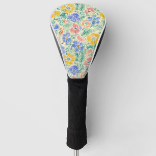 Vintage Wildflower Sketch (3) Golf Head Cover