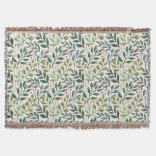 Vintage Wildflower Throw Blanket