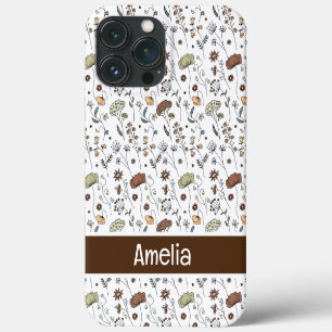 Vintage Wildflowers Pattern iPhone 13 Pro Max Case