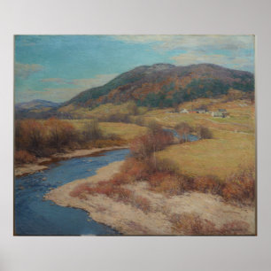 Vintage Willard Metcalf Indian Summer Vermont Poster