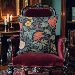 Vintage William Morris Antique Floral Cushion