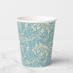 Vintage William Morris Arcadia Floral Seamless Paper Cups