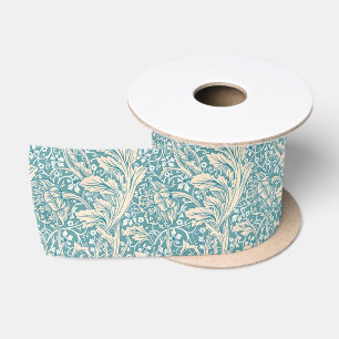 Vintage William Morris Arcadia Floral Seamless Satin Ribbon