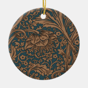 Vintage William Morris Arcadia Full Seamless Ceramic Ornament