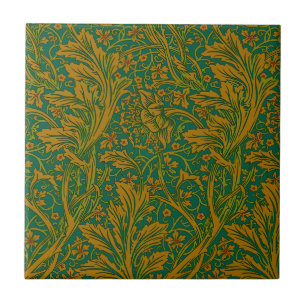 Vintage William Morris Arcadia Full Seamless Ceramic Tile