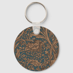 Vintage William Morris Arcadia Full Seamless Key Ring