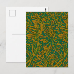 Vintage William Morris Arcadia Full Seamless Postcard