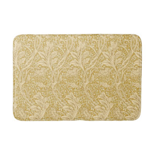 Vintage William Morris Arcadia Gold Seamless Bath Mat