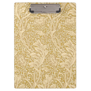Vintage William Morris Arcadia Gold Seamless Clipboard