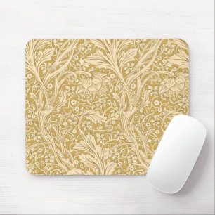 Vintage William Morris Arcadia Gold Seamless Mouse Pad