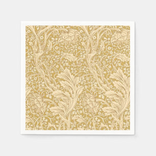 Vintage William Morris Arcadia Gold Seamless Napkin