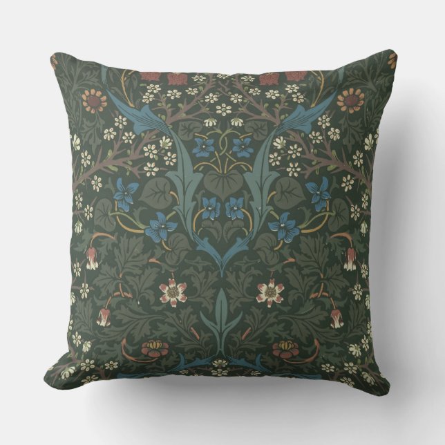 Vintage William Morris Blackthorn Cushion (Front)