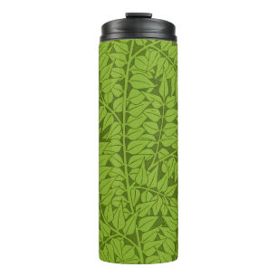 Vintage William Morris Branch Green Leaf Pattern Thermal Tumbler