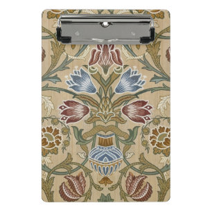 Vintage William Morris Brocade Floral Symmetrical Mini Clipboard