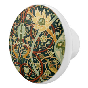 Vintage William Morris Bullerswood Carpet   Ceramic Knob