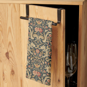 Vintage William Morris Bullerswood Carpet Floral Tea Towel
