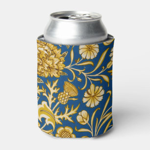 Vintage William Morris Cherwell Blue Floral Art Can Cooler
