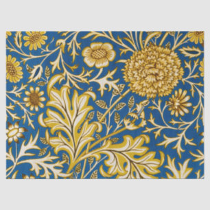 Vintage William Morris Cherwell Blue Floral Art Tissue Paper