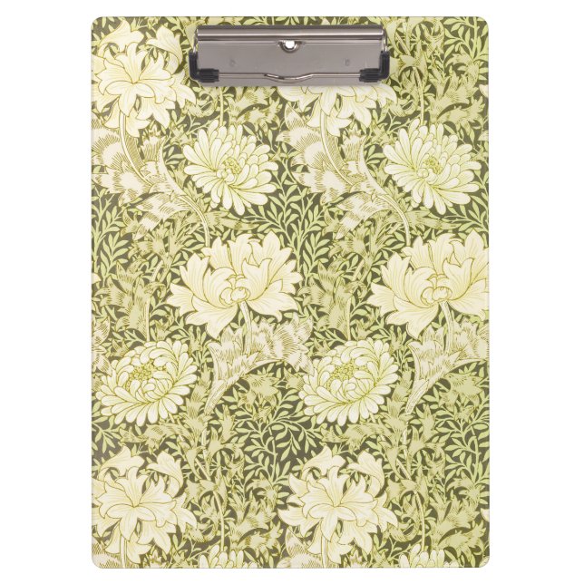 Vintage William Morris Chrysanthemum Pattern Clipboard (Front)