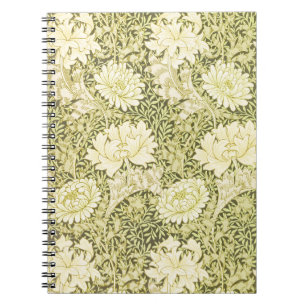 Vintage William Morris Chrysanthemum Pattern Notebook