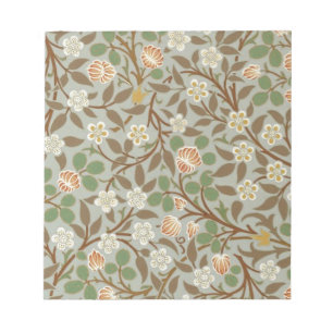 Vintage William Morris Clover Floral Design Notepad