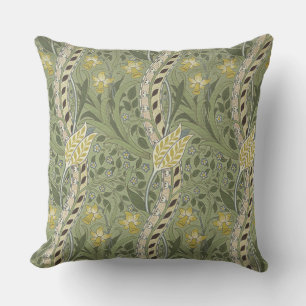 Vintage William Morris Daffodil Flowers Yellow     Cushion