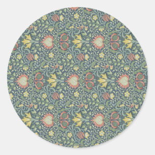 Vintage William Morris Decorative Art Persian Classic Round Sticker