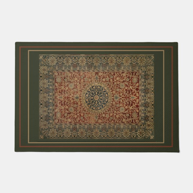 Vintage William Morris Design Doormat (Front)