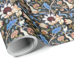 Vintage William Morris Evenlode Textile Design Wrapping Paper