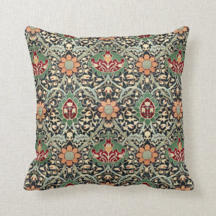 Vintage William Morris Floral Print Pattern Cushion