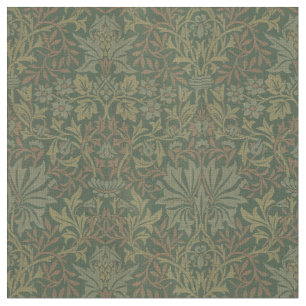 Vintage William Morris Flower Garden Pattern Fabric