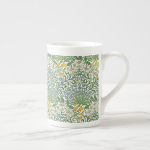 Vintage William Morris Flowers Garden Wallpaper Bone China Mug