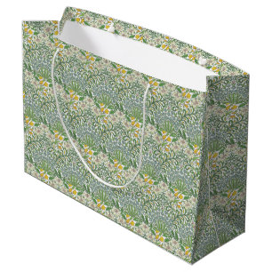 Vintage William Morris Flowers Garden Wallpaper Large Gift Bag