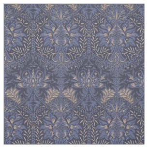 Vintage William Morris Honeycomb Floral Pattern Fabric