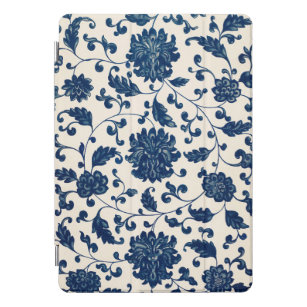 Vintage William Morris inspired Blue Flower  iPad Pro Cover
