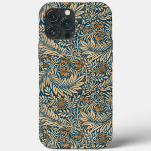Vintage William Morris Larkspur Pattern iPhone 13 Pro Max Case