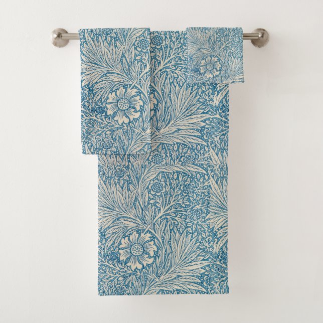 Vintage William Morris Marigold Bath Towel Set (Insitu)