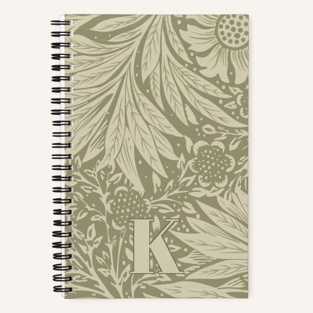 Vintage William Morris Marigold Pattern Notebook (Front)