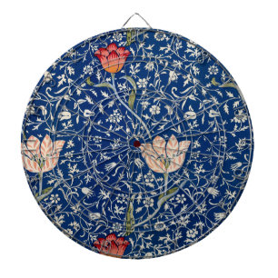 Vintage William Morris Medway Floral Antique 1885 Dartboard