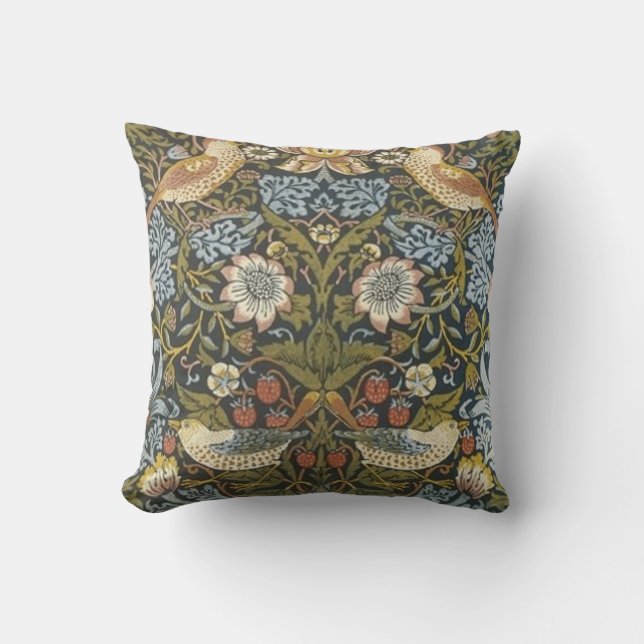 Vintage William Morris Pre Raphaelite Art Cushion (Front)