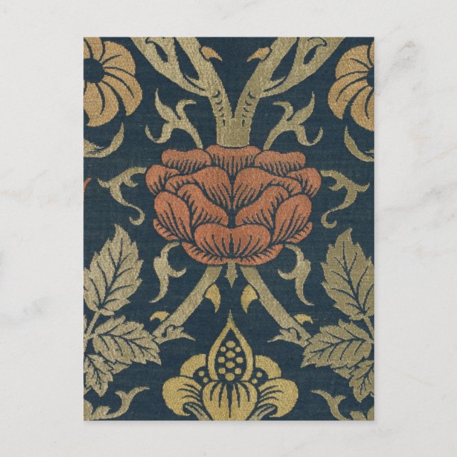 Vintage William Morris Rose and Lily Postcard (Front)