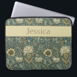 Vintage William Morris Spring Floral Laptop Sleeve<br><div class="desc">This floral design adds style and grace with its vintage William Morris nature inspired design. The rich teal, navy, cream and rust background has the feel of an antique tapestry. Protect your laptop or tablet in style. Add a name to personalise it. Makes a great Christmas or Mother's Day gift....</div>