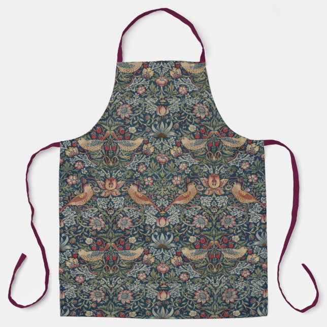 Vintage William Morris Strawberry Thief  Apron (Front)