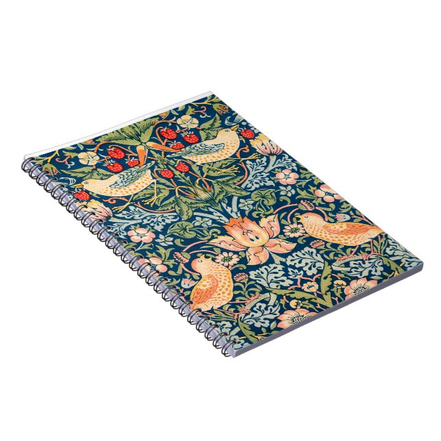 Vintage William Morris "Strawberry Thief" Design Notebook (Right Side)