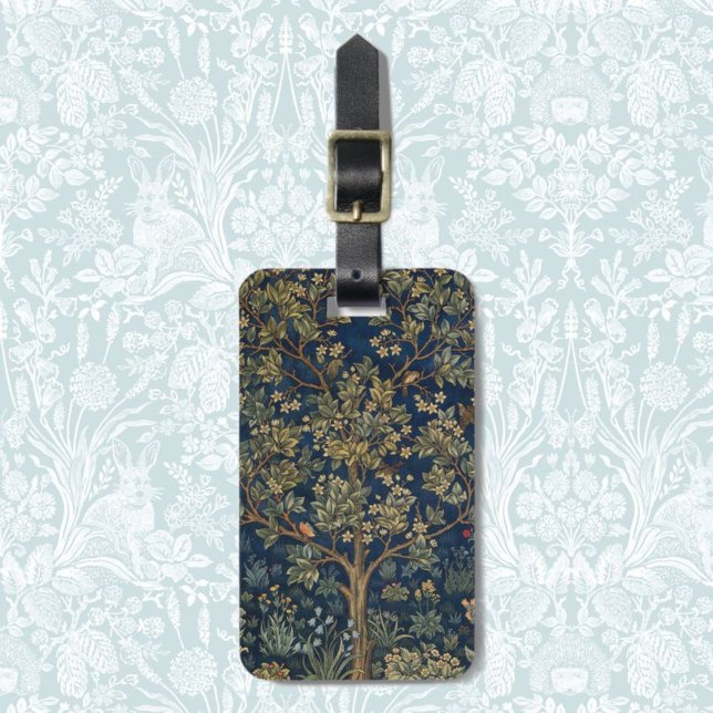 Vintage William Morris–Tree of Life  Luggage Tag (Creator Uploaded)
